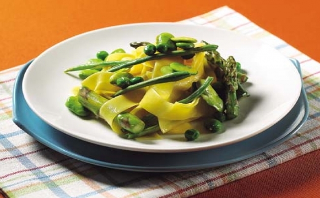 Espaguetis primavera
